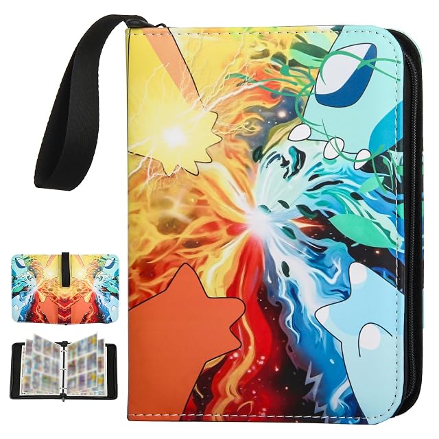 ZUPAPJO Album Para Cartas, 900 Álbum Colección, 50 Páginas Álbum de Cartas Coleccionables, Carpeta Cartas Transparente