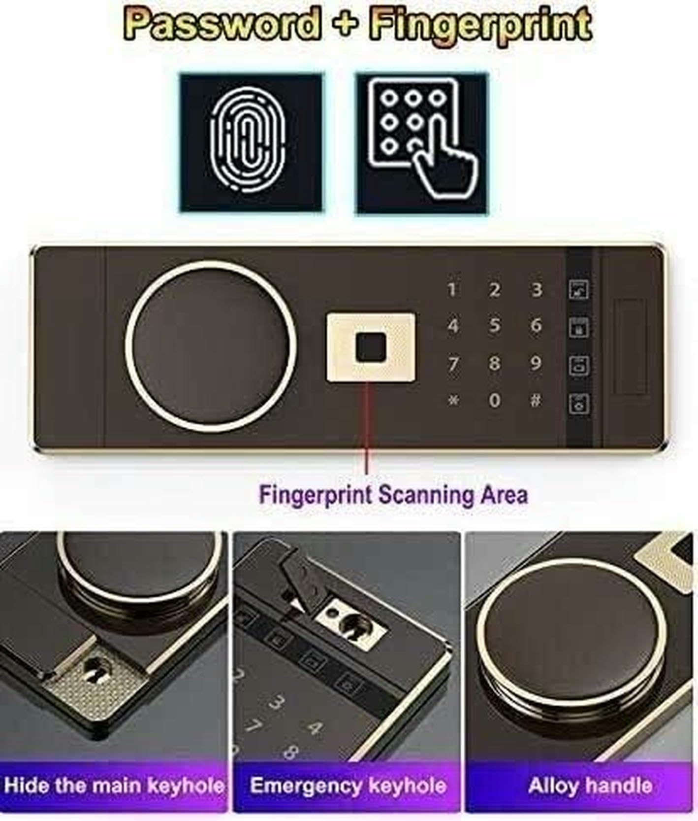 Cajas fuertes ignífugas e impermeables para dinero en efectivo y objetos de valor. Soluciones de almacenamiento seguras para uso doméstico y de oficina, protección antirrobo, cajas de seguridad