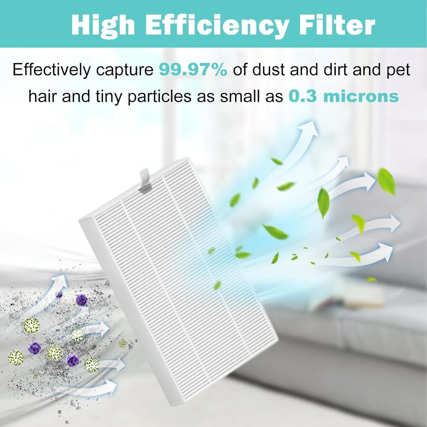 25 Pack Replacement Parts for Lefant M3 Robot Vacuum Cleaner Accessories, 2 Main Brush, 6 Side Brushes, 4 Mop Pads, 6 Filters, 6 Dust Bags,1 Cleaning Brush