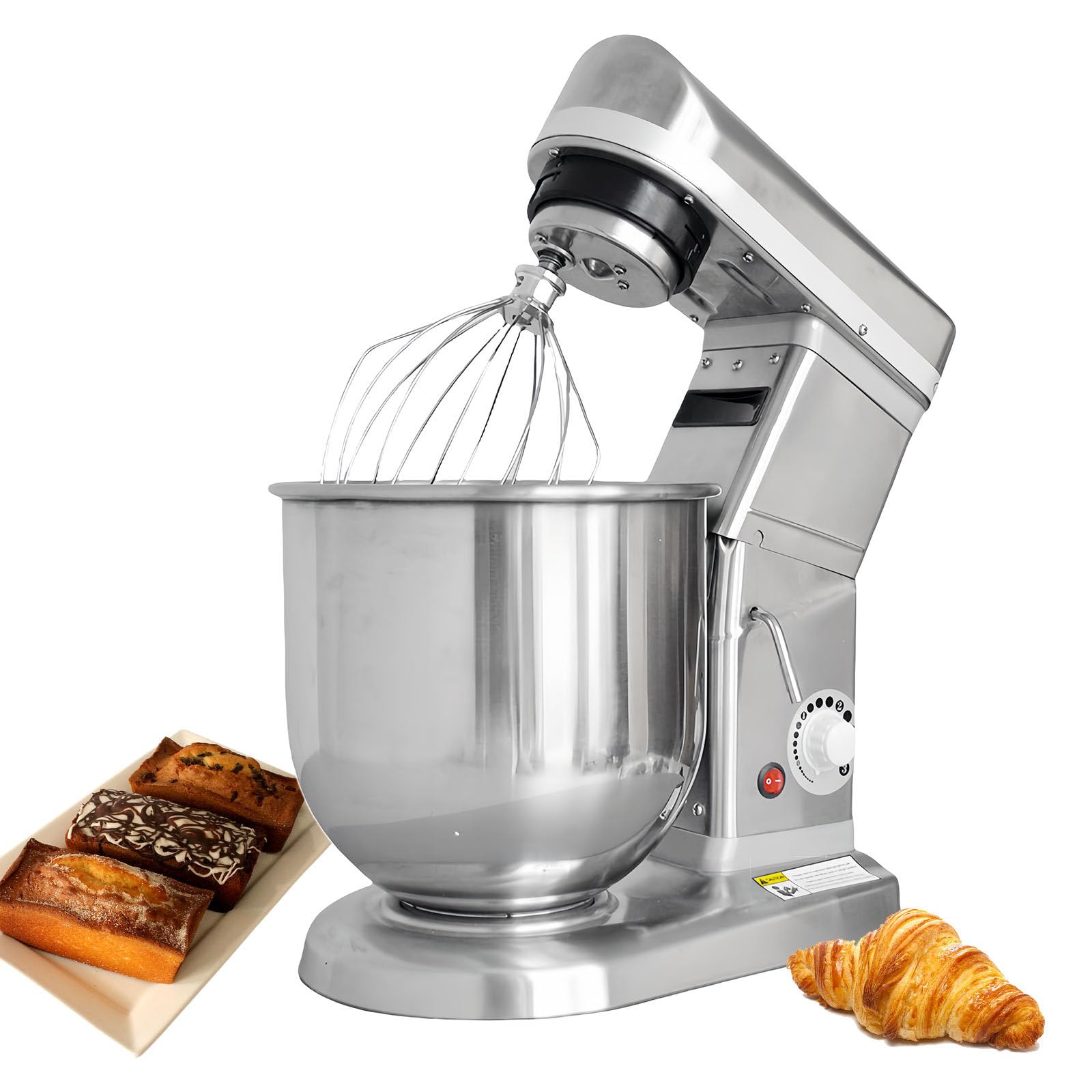 Profesjonalny Mikser Do Ciasta, Robot Kuchenny 5l/7l/10l, Misa Ze Stali Nierdzewnej, 3 Prędkości, Maszyna Do Wyrabiania Ciasta, Mikser Ręczny, Robot Kuchenny, Odpowiedni Piekarni Itp.,10L