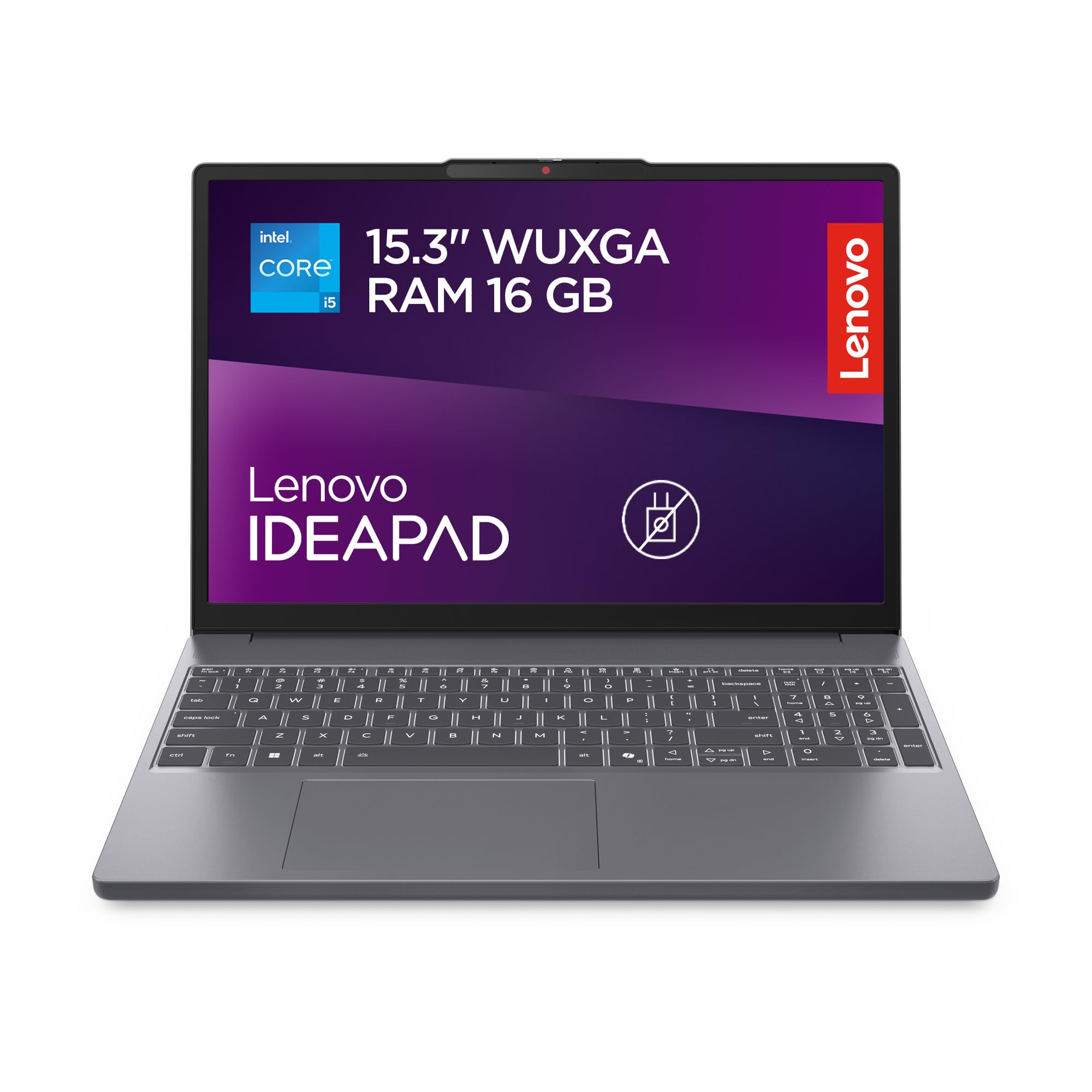 Lenovo IdeaPad Slim 3 Notebook 15" IPS (1920x1200) Intel Core i5-13420H, 16GB RAM DDR5, 512GB SSD, WiFi 6, Windows 11 Home, Laptop Sottile per Lavoro, Studio e Multitasking - Caricatore non incluso
