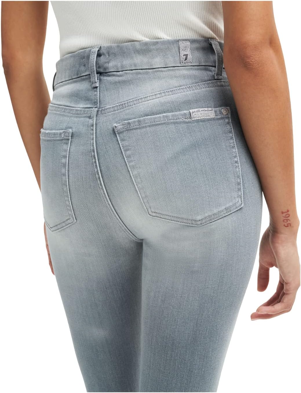 7 for All Mankind Womens Ankle Skinny High Waist JeansJeans - Image 3