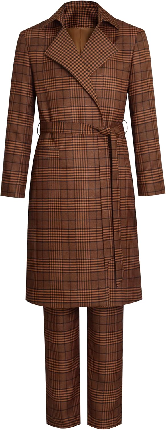 Men's 15th Doctor Series Costume Who Brown Long Coat Fifteenth Doctor Costume Full Suit