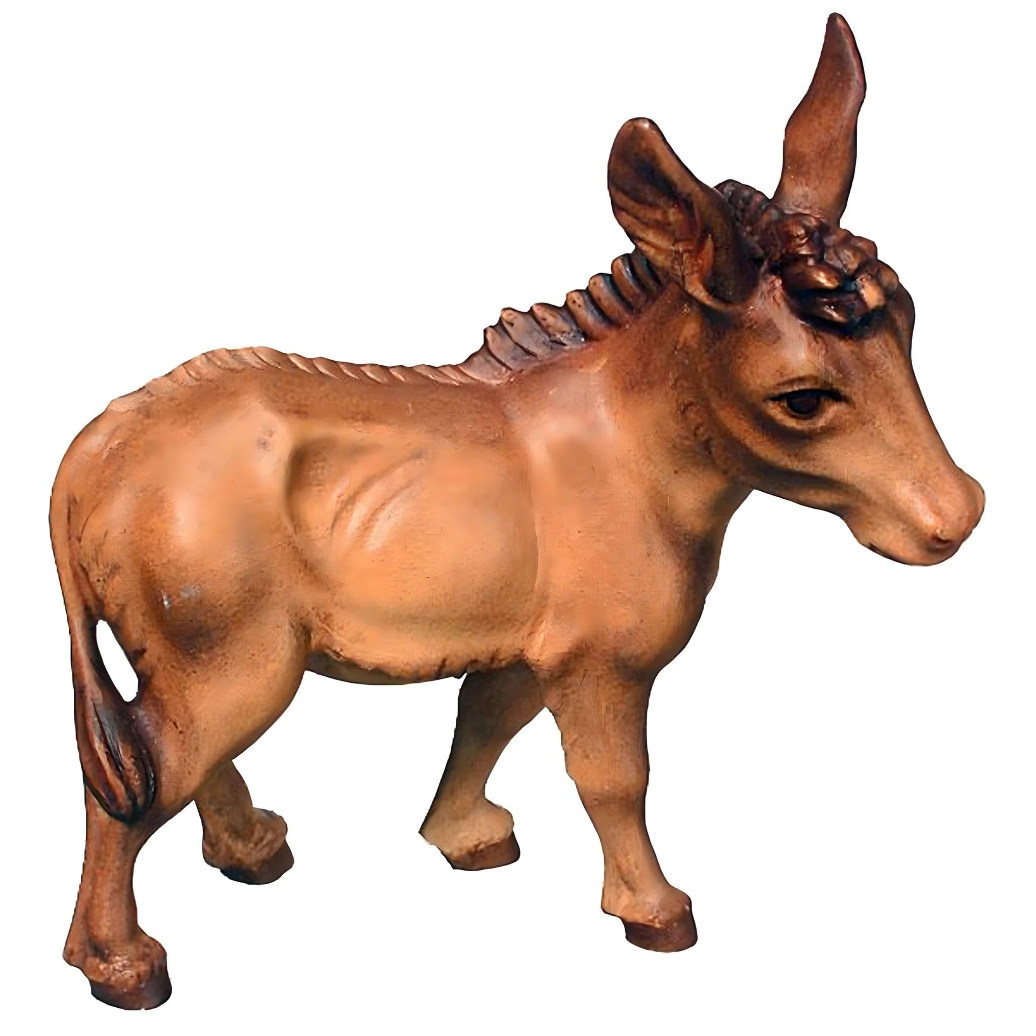Maple Wood Donkey Figurine for Nativity Scene by Dolfi