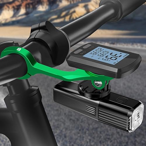 Miniatura 9 de Soporte frontal para computadora de bicicleta Garmin y Wahoo Bike Gps, diseño de soporte de computadora para manillar de bicicleta de 1.008 in y