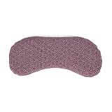 Bodhi Weiches Augenkissen aus Baumwolle | Bio-Leinsamen & Bio-Lavendel Füllung | Vegan | Made in Germany | Warm und Kaltanwendungen | Augenmaske für Yoga, Entspannung & Meditation | Mehrere Designs Bloom, aubergine