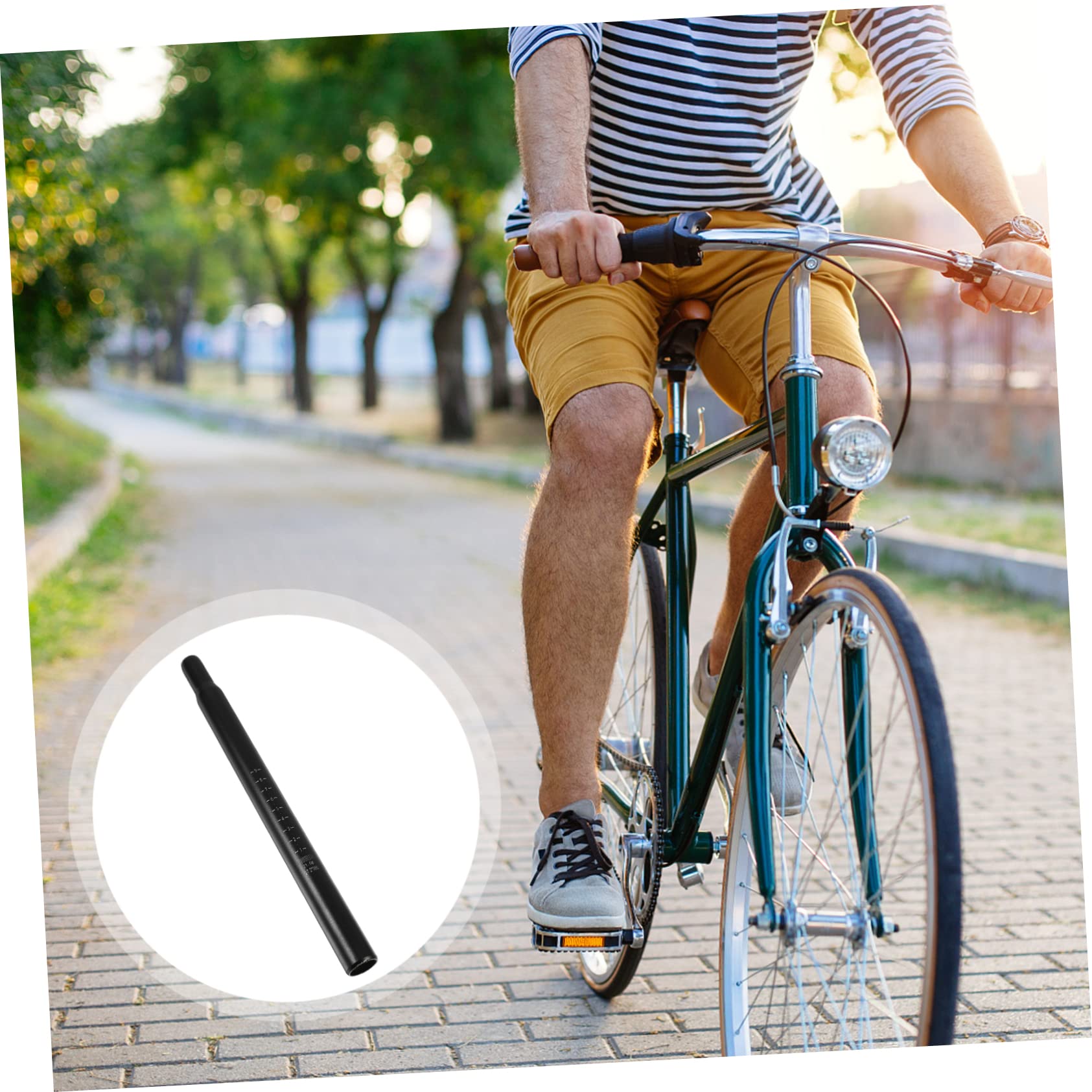 CORHAD 1Pc Aluminum Alloy Bike Seatpost Adapter Easy Install Bike Replacement Seat Tube for Mountain Road and Bicycles Durable Bike Accessories