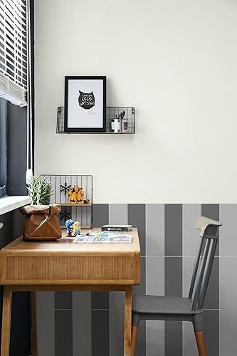 Miniatura 7 de Avant Decor Azulejos de pared para salpicaduras de cocina de color sólido de metro compuesto de piedra, 4 x 12 pies, piedra mate Bex Metro