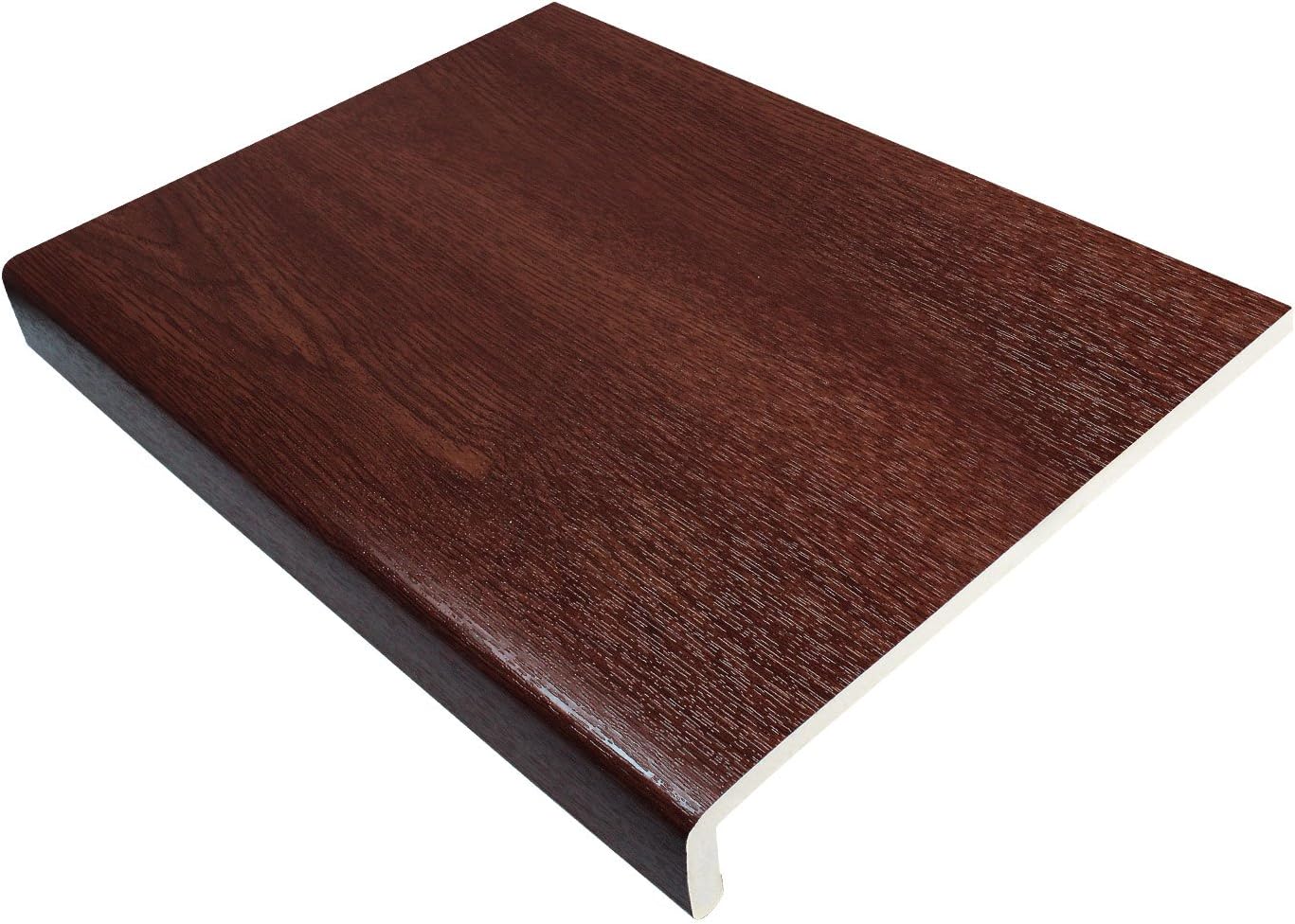 225mm Rosewood UPVC Window Board/Cill Cover 1.25m Long 9mm Thick
