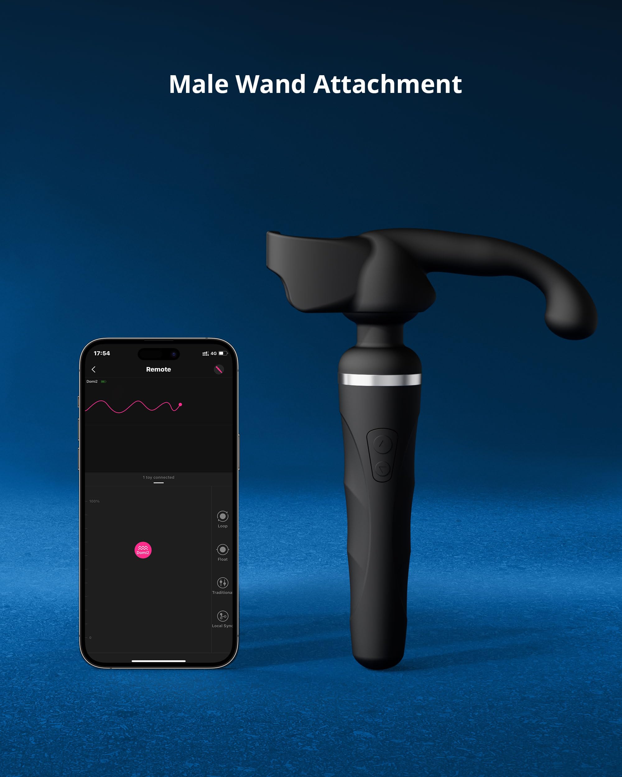 LOVENSE Domi Domi2 Accessori per Massaggiatore Wand, Prostatico Anale Vibratori, Sex Toys per Uomini