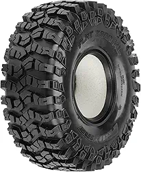 Pneu de caminhão ProLine 1011200 de ferro plano 1,9 XL G8 Rock Terrain com inserções de espuma de memória (2 peças)
