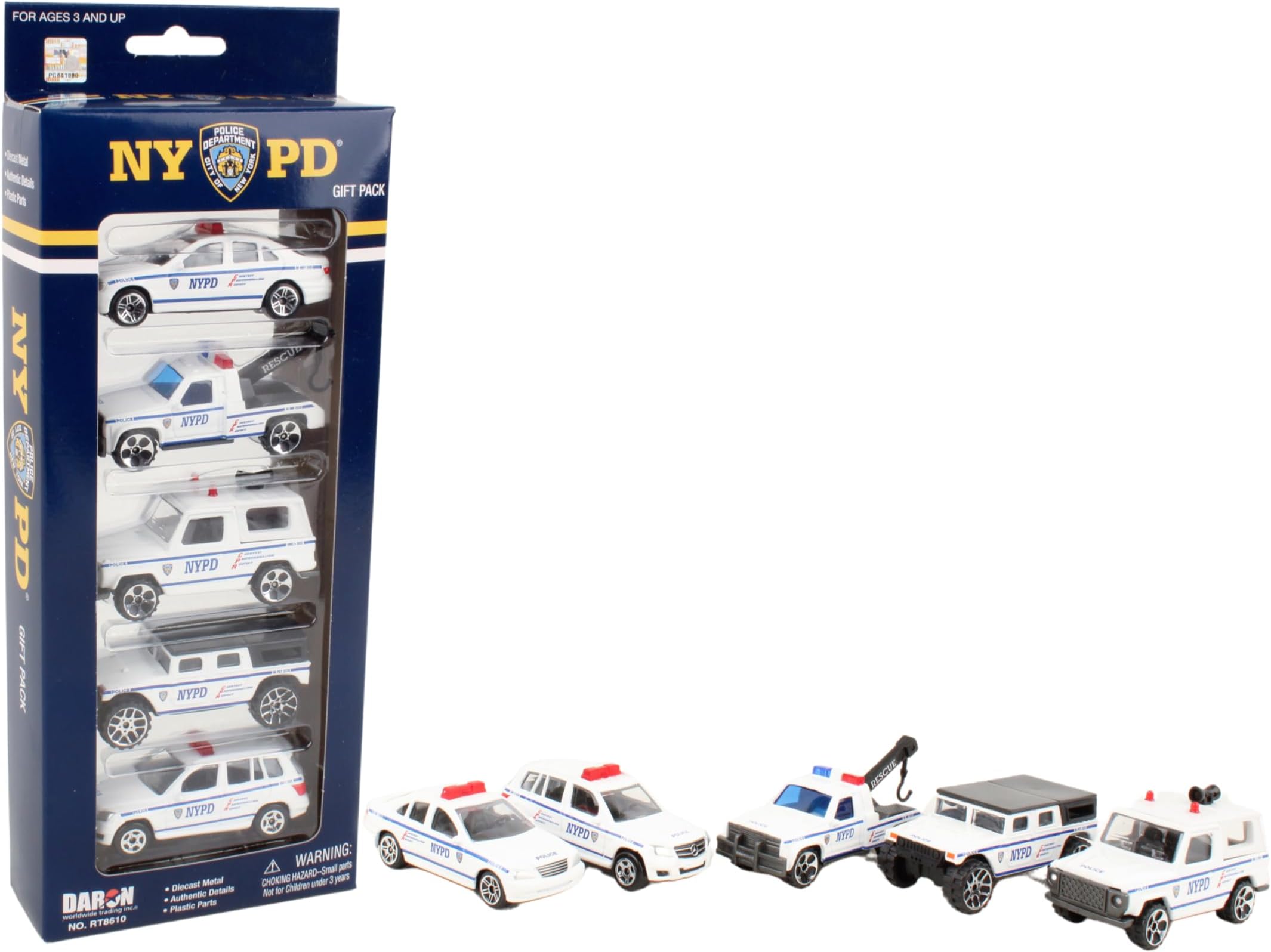 Daron Nypd Vehicle Gift Set, 5-Piece