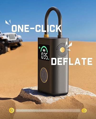 Miniatura 3 de Fanttik Inflador de neumáticos X10 Pro Max para SUV, compresor de aire portátil de inflado rápido de 36 segundos con válvula Presta y Schrader,