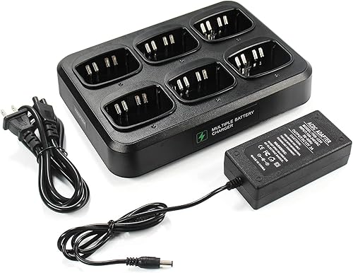 Miniatura 2 de Six-Way Charger Multi Unit Charger for Motorola Radio HT750 HT1250 PR860 EX500 MTX950 HT1250 PRO7150 JMNN4023 JMNN4024 WPLN4107 Walkie Talkie and