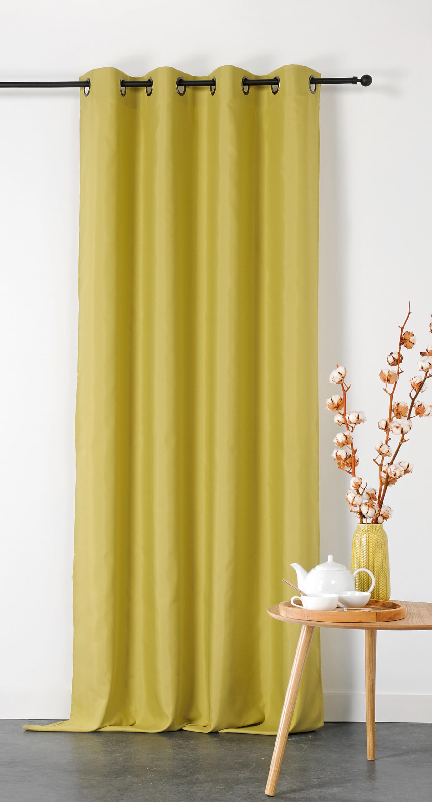 Linder Absinthe Double Curtain M1-135 x 240 cm Non-Fire Mat