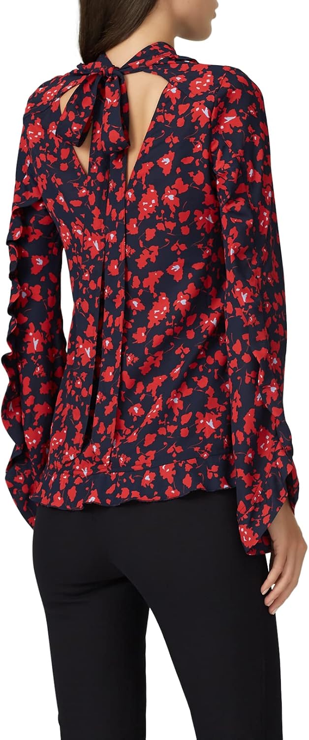 Rent The Runway Pre-Loved Floral Open Back Top - Image 4