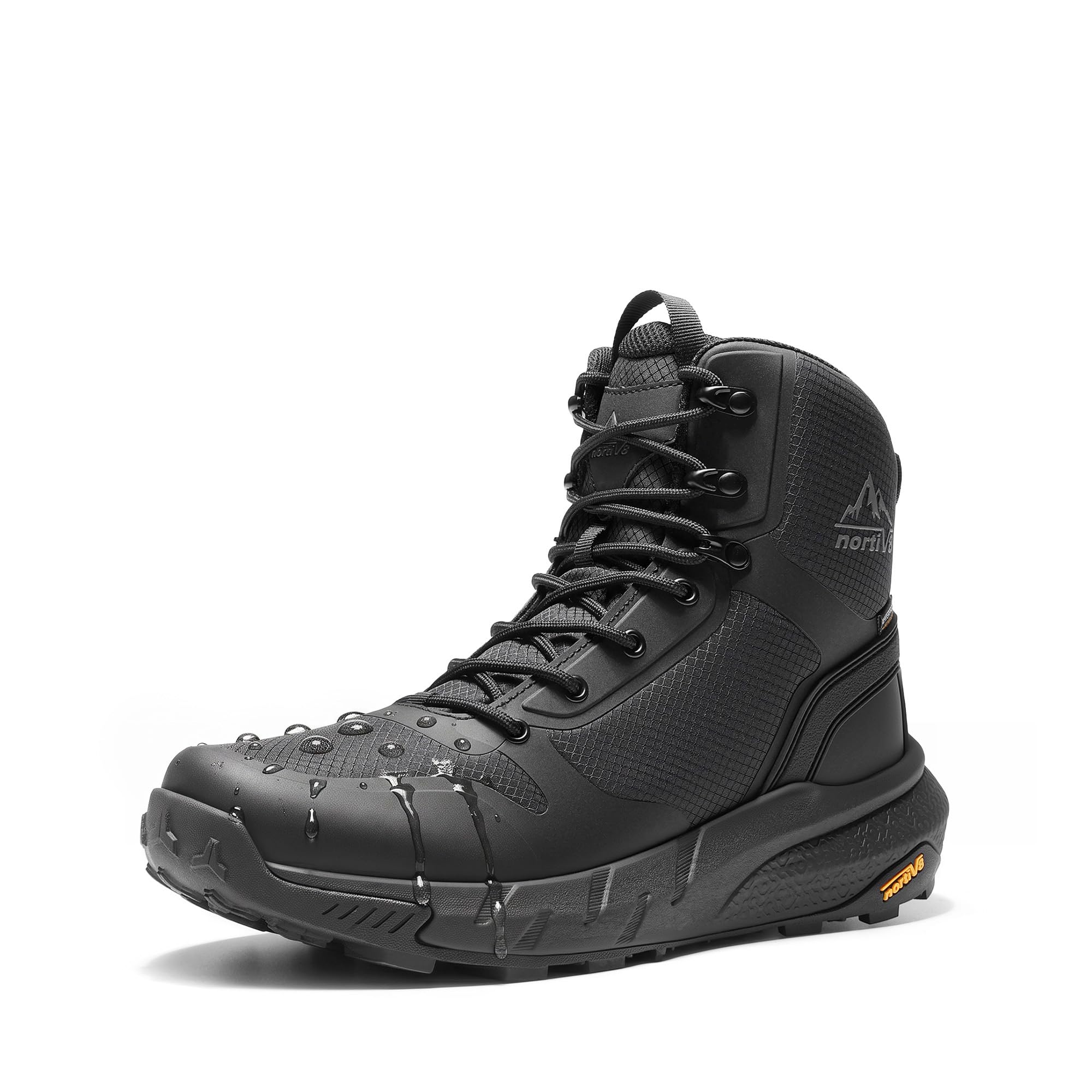 NORTIV 8 Men's Waterproof Work Tactical Boots Comfortable