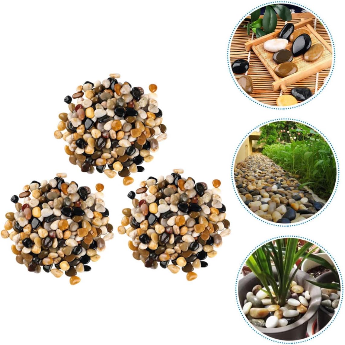 Aquarium Stones Decorative Pebbles for Vase Small Rocks for Plant Pots