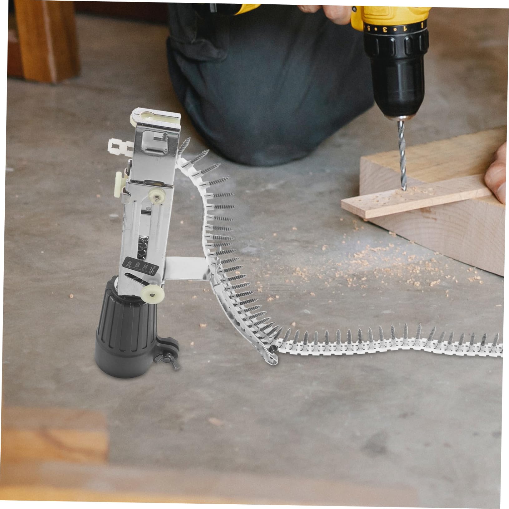 DOITOOL Chain Belt Screw Siding Nailer Nails Tools Chain Nail Machine Screw Machine Adapter Screwdriver