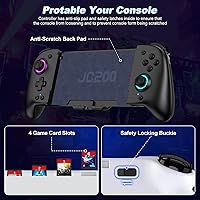 Vista 6 de Switch Controllers, Wireless Pro Controller Replacement for Nintendo Switch ControllerOLED, One-Piece Ergonomic Handheld Controller with