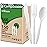 BIOCEAN 100% Compostable No Plastic Utensils - Heavy Duty Eco-Friendly Flatware for Lounge, Party, Wedding, BBQ, Picnic, Camping [Utensils Set, 360 Count]