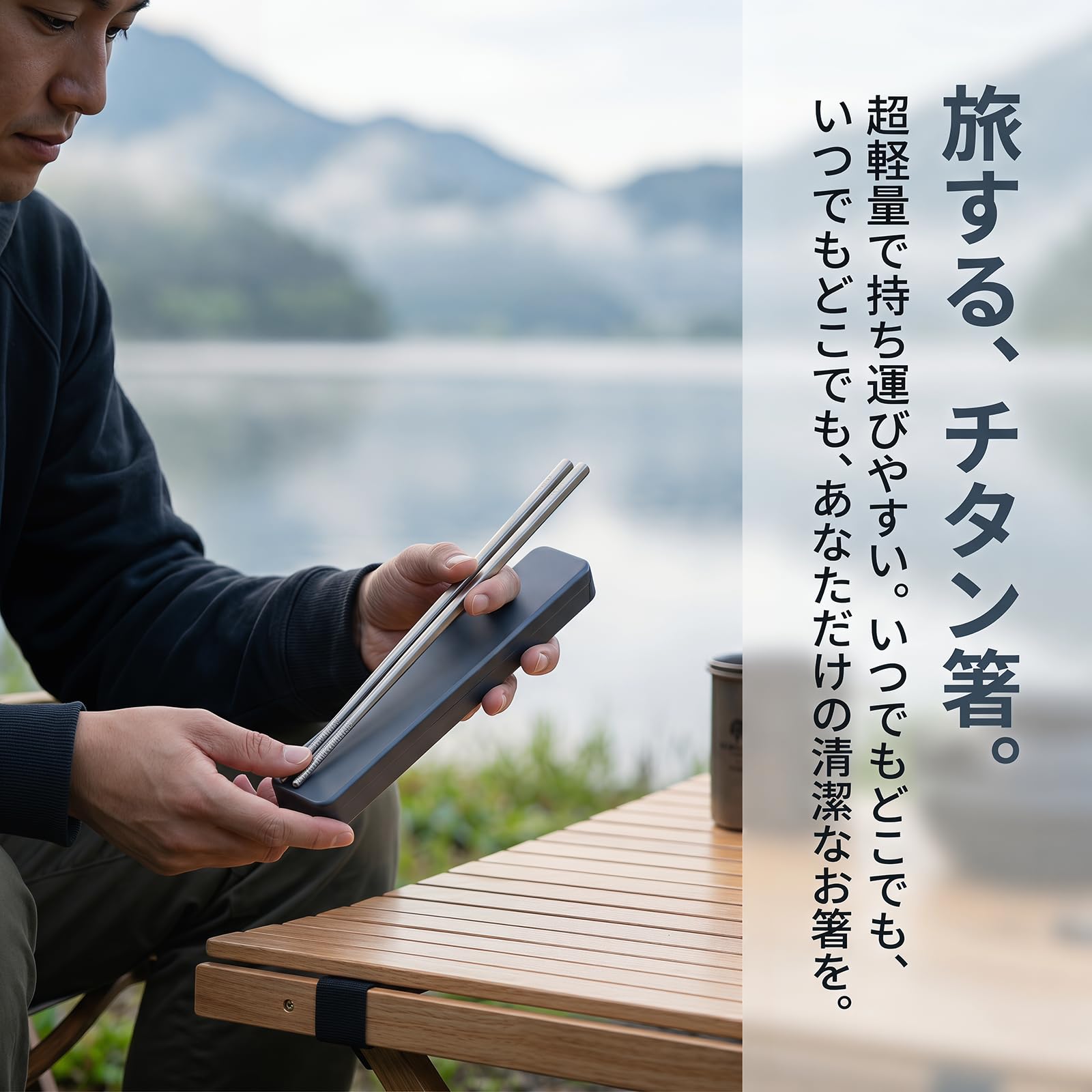 Amazon | YOZOTA チタン 箸 23.5cm 15g 超軽量 すべらない箸 先端防滑