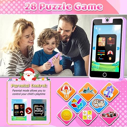 Miniatura 3 de Teléfono inteligente para niños y niñas de 3 a 8 años, juguetes falsos para teléfono celular con pantalla táctil IPS de 2.8 pulgadas, cámara