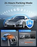 AZDOME M300S 4K Dash Cam avec 5.8G WiFi Gratuit 64GB SD Carte, 170° Dash Cam Avant et Arrière GPS Commande vocale WDR Vision nocturne Senseur G 24H moniteur de stationnement, facile à installer, Max Jusqu'à l'appui 256GB