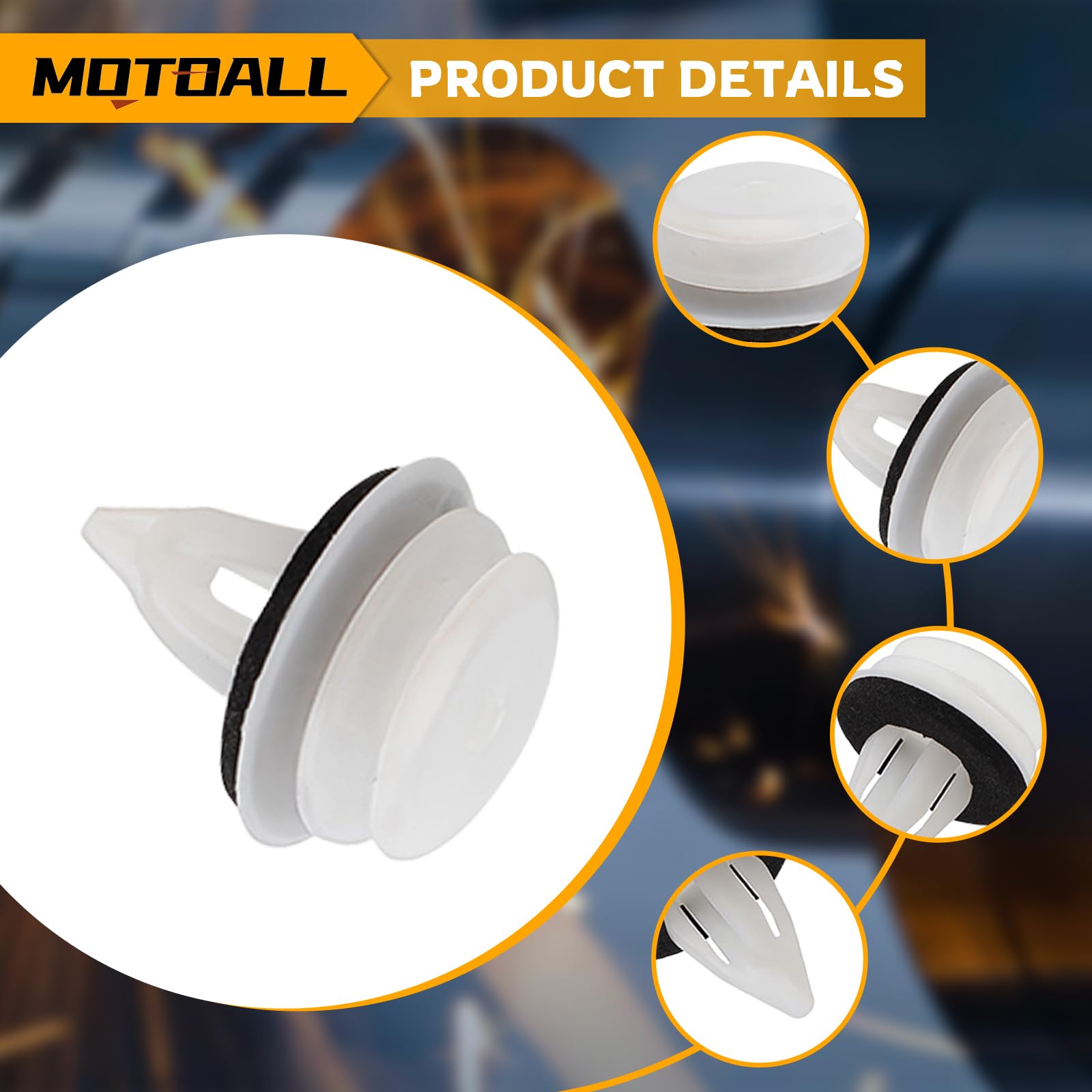 MOTOALL 30pcs 51418224768 Door Trim Panel Trunk Lid Headliner