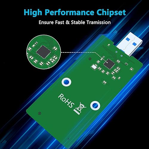 Miniatura 6 de mSATA to USB 3.0 Enclosure, mSATA SSD Adapter External SSD Enclosure Conveter Case for 30x30mm 50x30mm mSATA External Solid State Drive Hard Drive