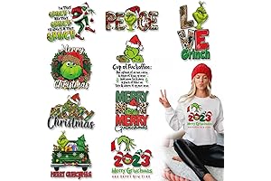 Christmas Grinch Iron-On Transfers for T-Shirts: Make Your Holidays Grinchy