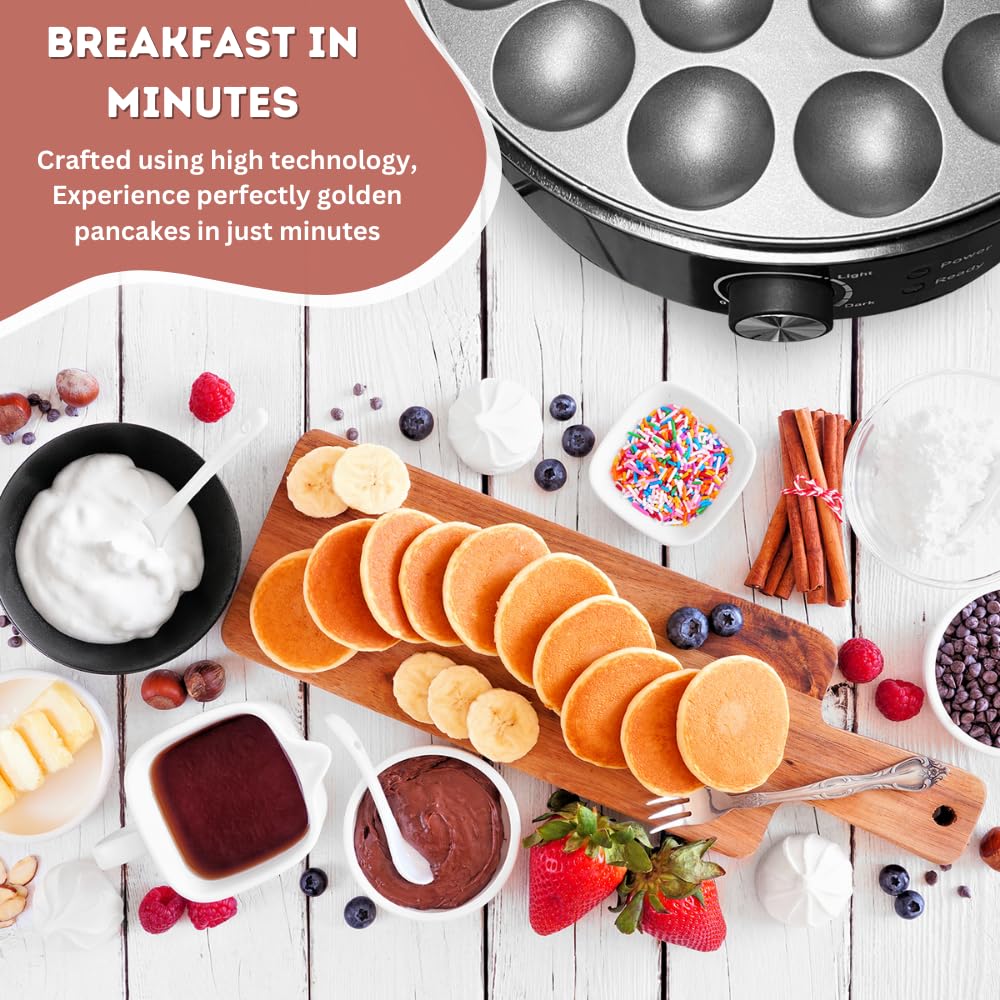 Huishoudelijke Mini Cake Machine, 1800W Elektrische Draaiende Lava Cake