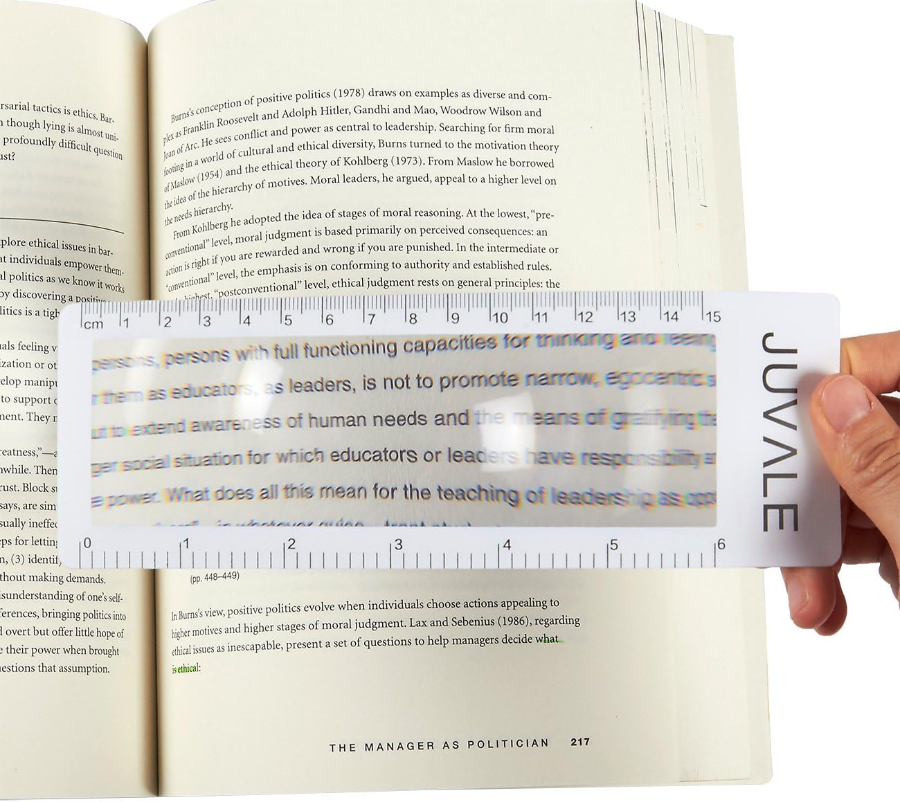 12Piece Page Magnifiers Ruler Magnifying Lenses, Plastic Bookmark