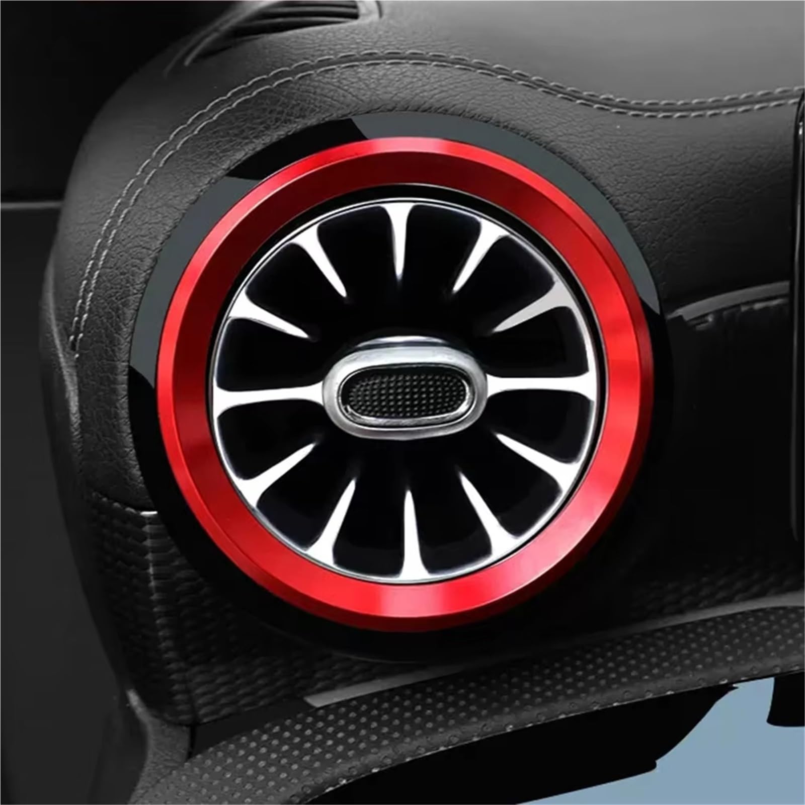 Compatible Con Benz Para GLA220 Para AMG Line 2021 2022 2023 ‌anillo Embellecedor Ventilación Aire Coche Pegatinas Decorativas Salida Accesorios