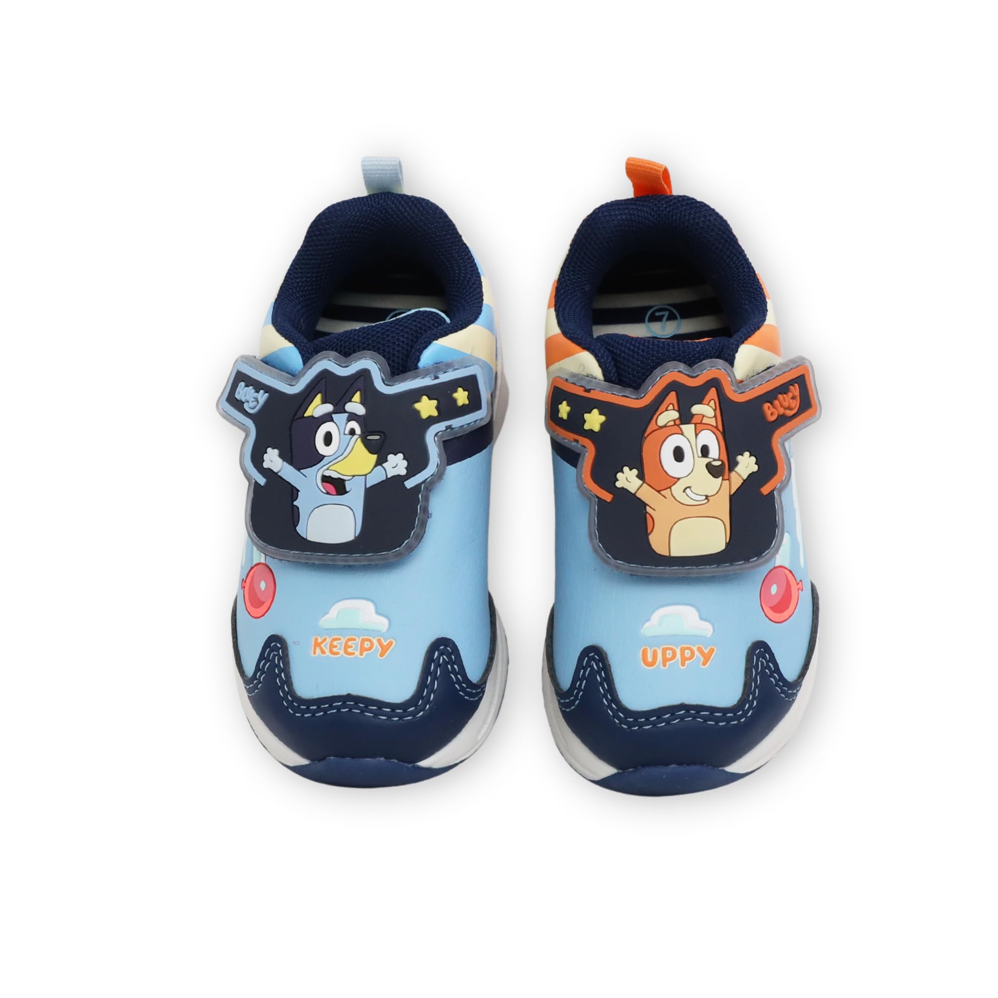 Bluey Toddler Boys and Bingo Light Up Sneakers - 7 Blue