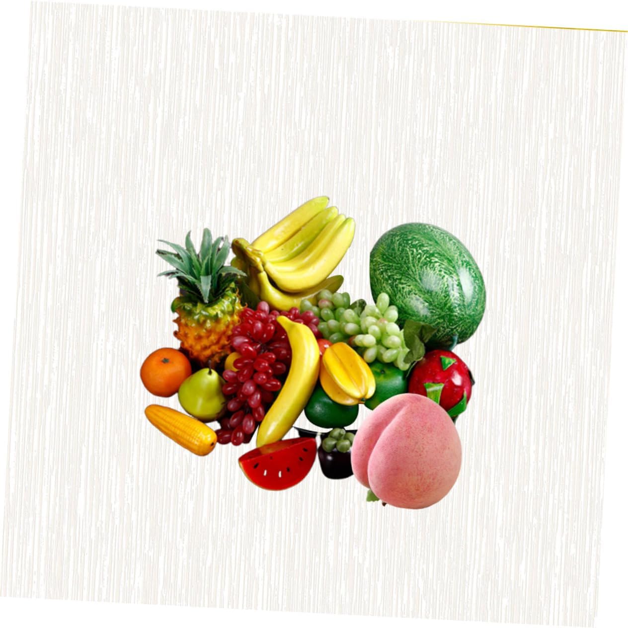 Garneck 20pcs Artificial Fruit and Vegetable Model Realistic Simulation Props for Home Decor Random Styles Photo Shoots and Gift Giving