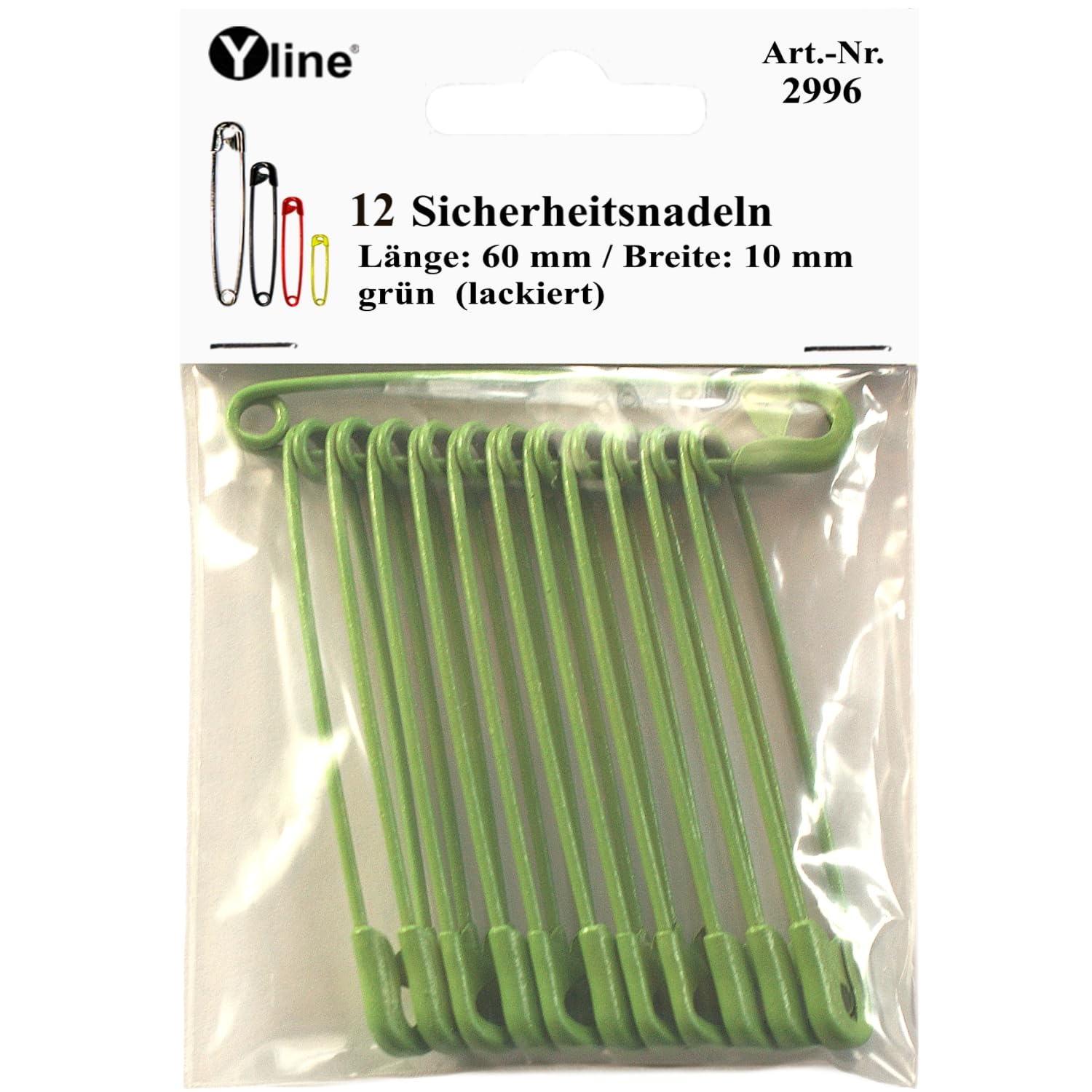 Spille di Sicurezza Grandi, 12 Pezzi Spilla da Balia, 60 mm Resistenti Spille di Sicurezza, Lunghezza Perni di Sicurezza Grandi