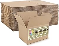 Vista 44 de Mat Board Center, 7x5x4 Inches Shipping Boxes for Mailing Moving Packaging, 25 Pack Corrugated Cardboard Boxes for Small Business, Kraft