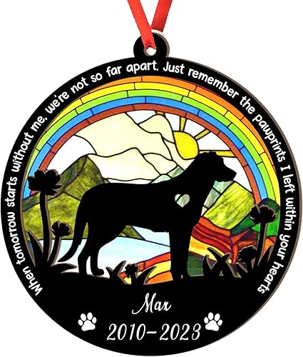 Miniatura 89 de Adorno de atrapasoles de setter irlandés personalizado, adorno de Navidad de Setter irlandés, regalo para perro amante, setter irlandés