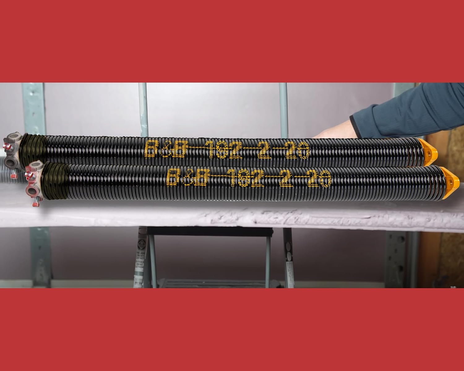 B&B Garage Supply Torsion Spring for Garage Door with 16,000-20,000 cycles for long lasting performance (192-2-20-PR)