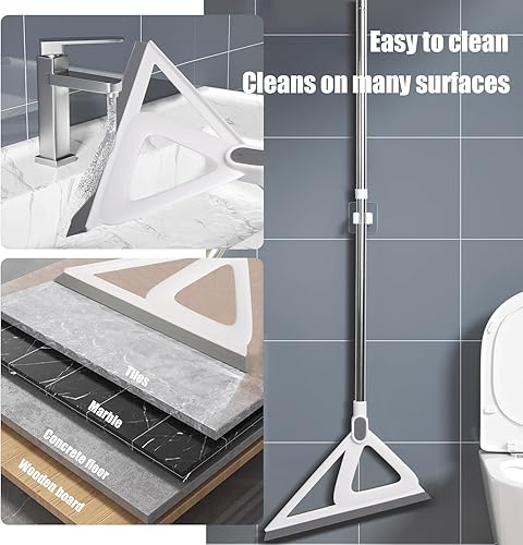 Miniatura 5 de XXFLOWER Escoba de silicona para pelo de mascotas, escoba de pelo de perro para alfombra, madera dura, alfombra de piso liso, escoba de limpieza