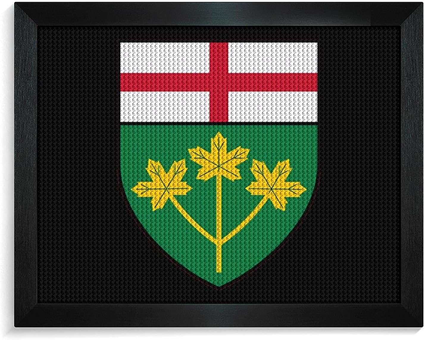 Ontario Canada Canadian Printed Diamond 5D Painting Kit 16x20in DIY Full Drill Craft with Tools for Home Wall Decor Gift White Wood 50 * 40cm