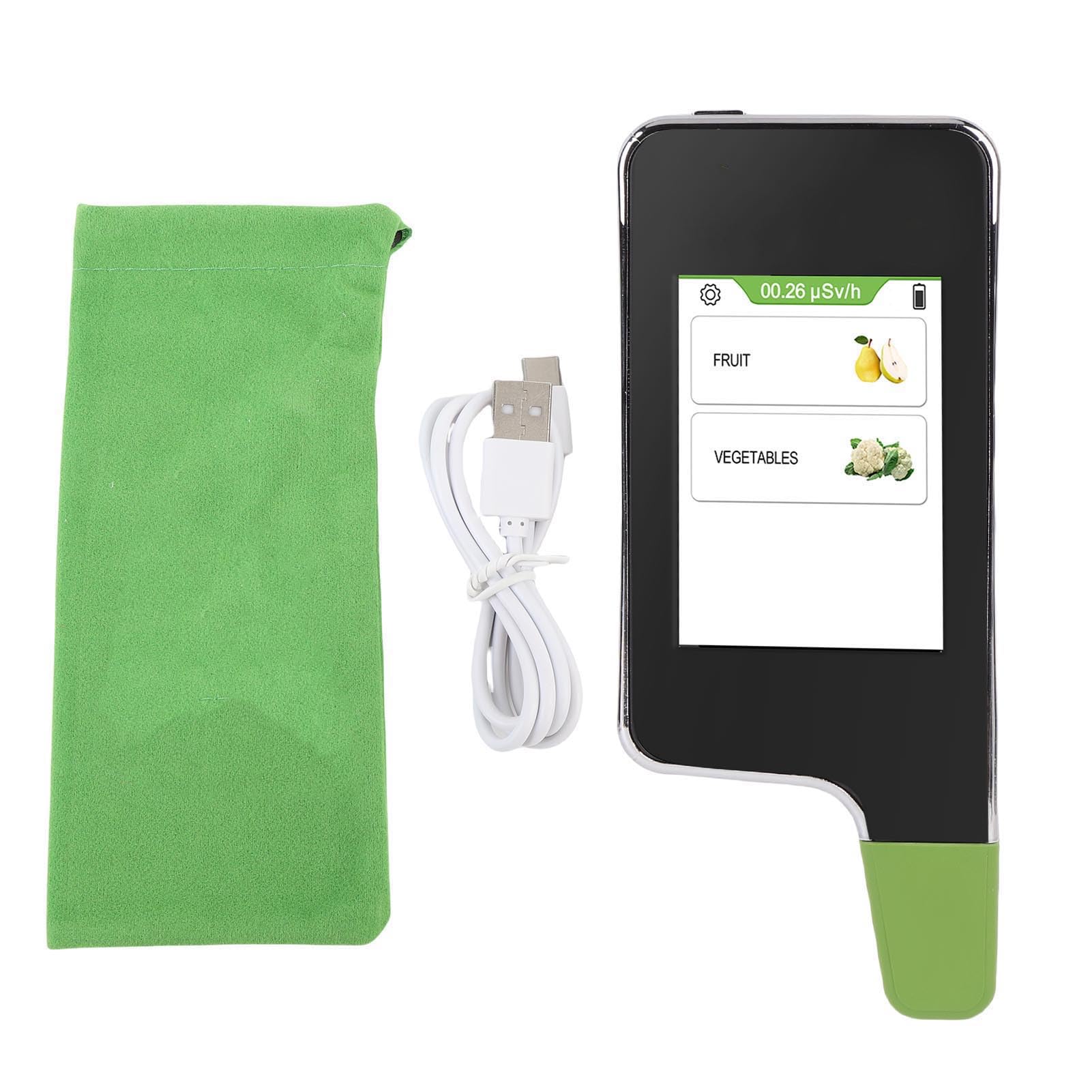 Jeffergarden Tester di Nitrati, Dispositivo Portatile per la Sicurezza Alimentare con Rilevamento di 3 Secondi e Display a Colori per Frutta e Verdura