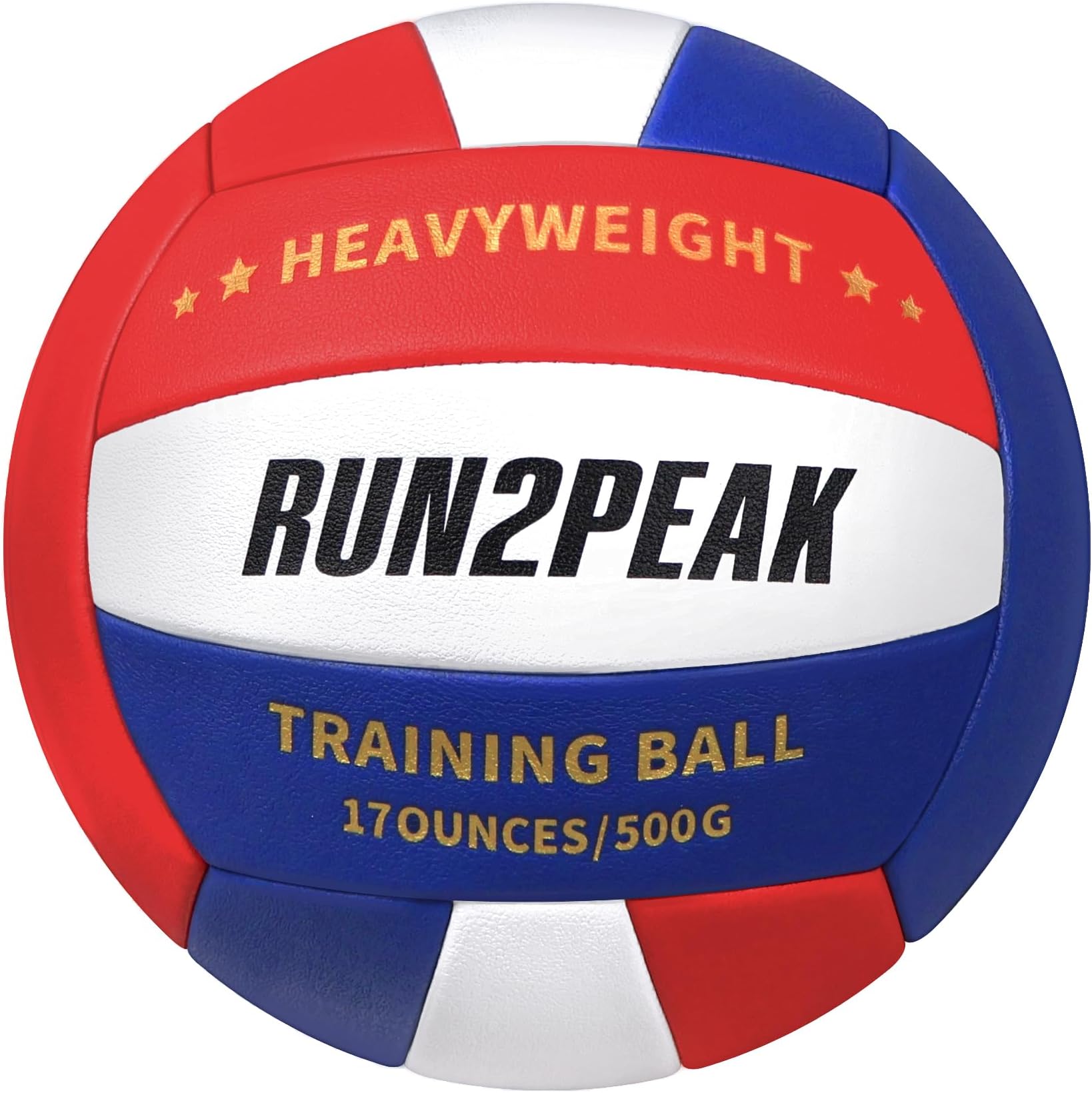RUN2PEAK Setter Training Volleyball Official Size 5 Volleyballs Heavy Weight Ball PU Practice Volley Balls for Indoor Rebounder Equipment Setters Weighted Volleyball Setting Trainer