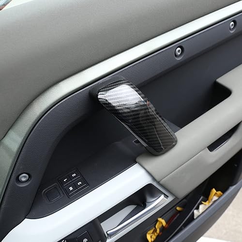 Miniatura 5 de YIWANG Panel de puertas interiores de fibra de carbono, para Land Rover Defender 90 2020-2022, accesorios de automóvil con volante a la izquierda
