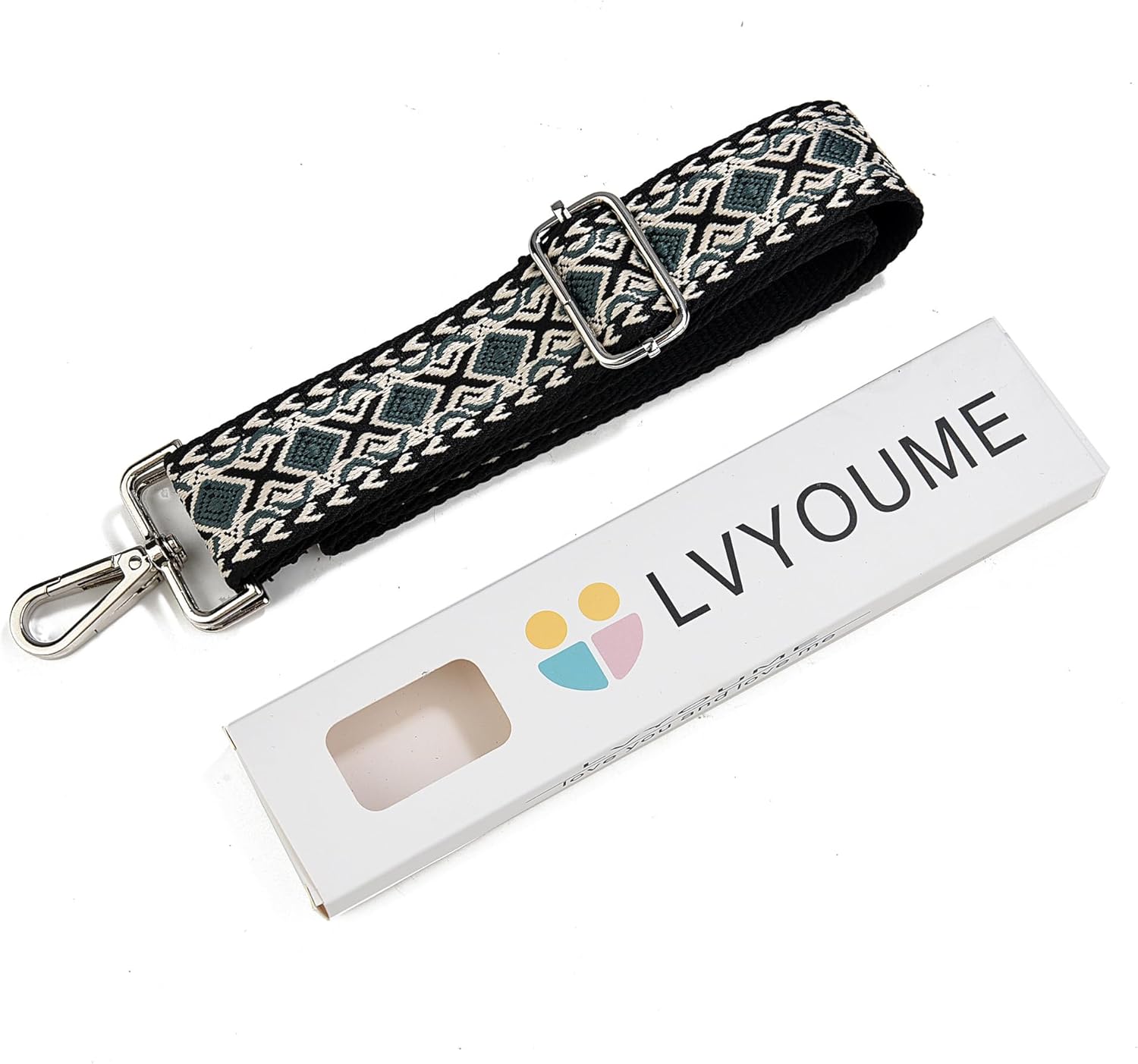 Crossbody Straps for Purses Silver Hardware Purse Strap Wide Shoulder Strap - Image 4