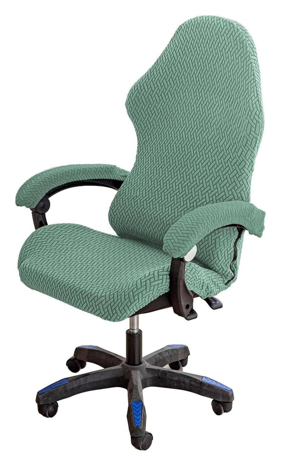 AOICXB Office Chair Seat Covers,Stretchable Gaming Chair Covers,with 1 Pair Armrest Cover,Reclining Racing Style Office Chair(Grün)