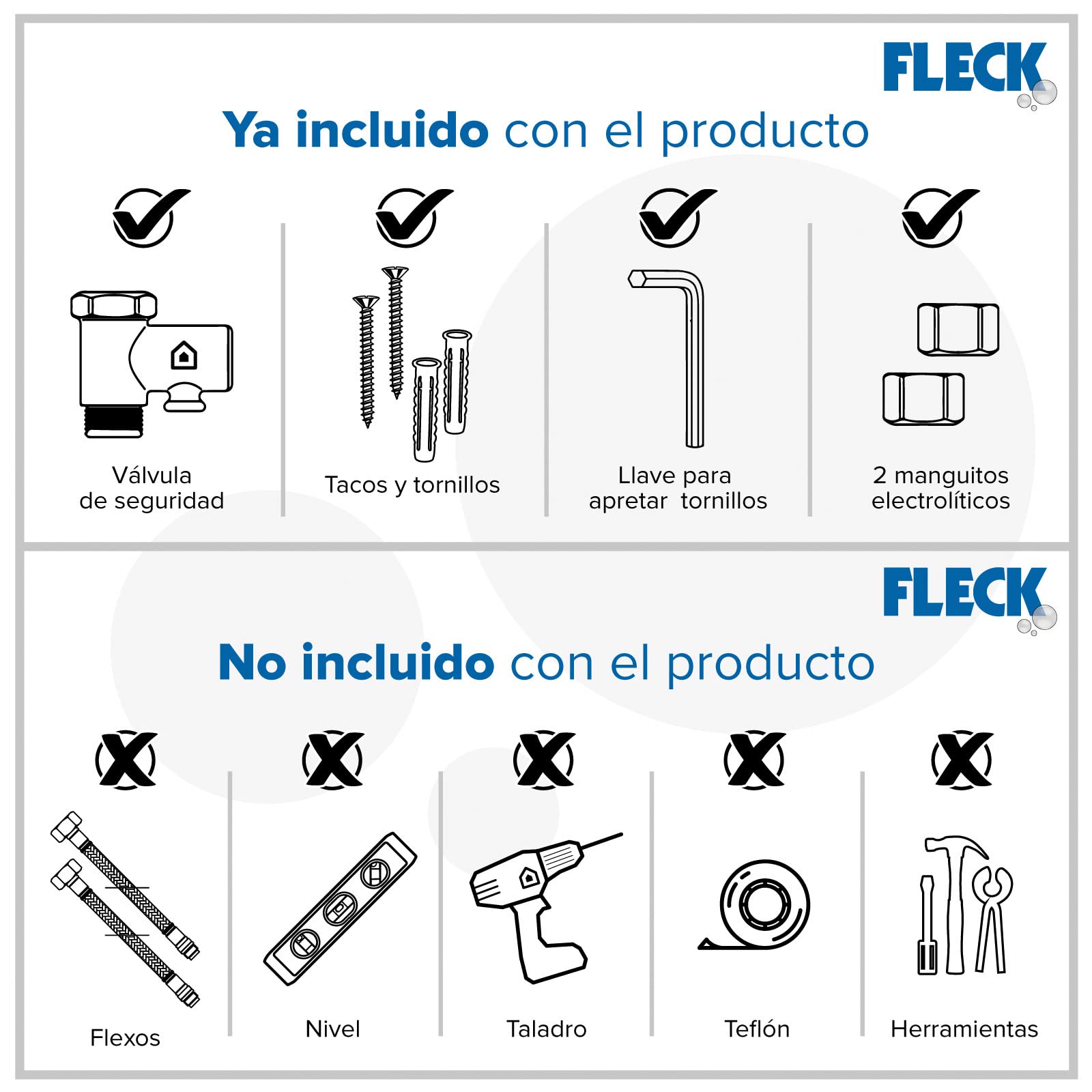 Fleck, Nilo - Calentador de Agua Electrico Horizontal y Vertical, Termo Electrico 150 Litros Seguro y Eficiente, Calentadores 55x51.3x119 cm, Fabricado para Instalación en España