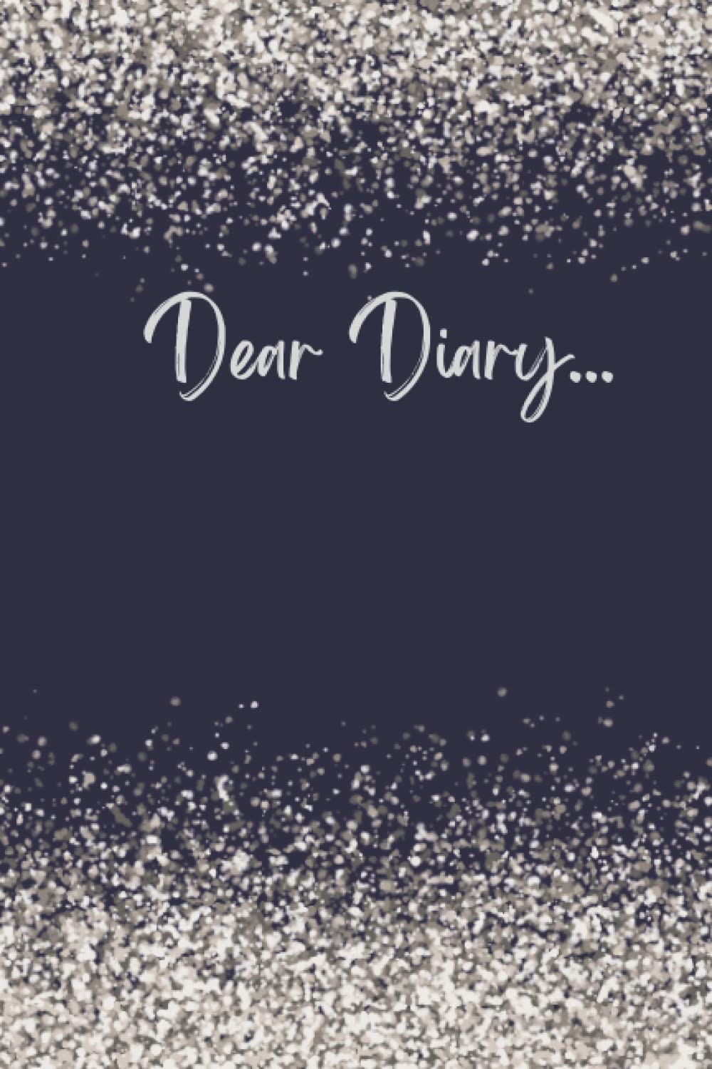 Dear Diary... Navy and Silver Glitter Design Journal