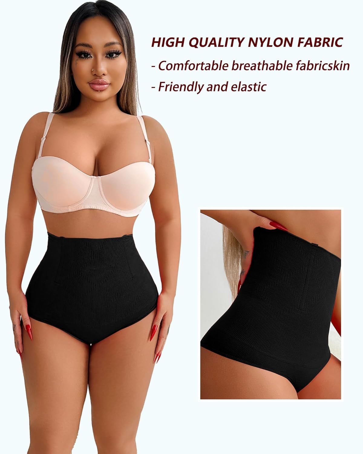 Shapewear Thong Shapewear Tummy Control Thong Shapewear for Women Stomach Girdle Thong Body Shaper Seamless Underwear - Image 2